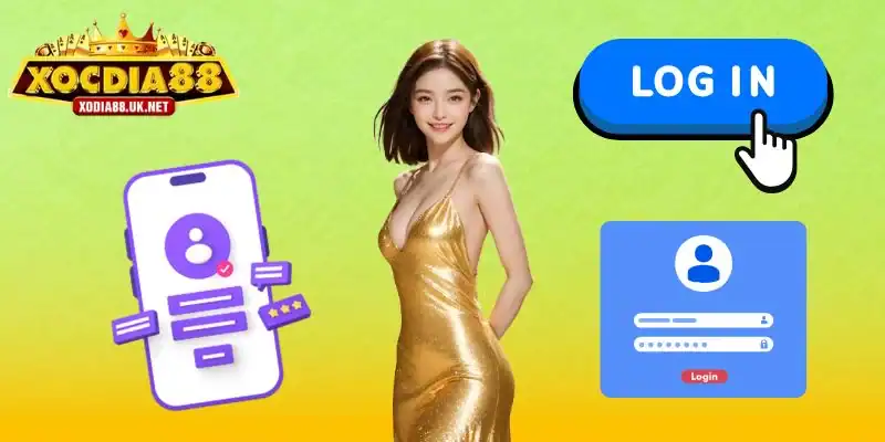 Hướng dẫn từng bước đăng nhập vào Xocdia88