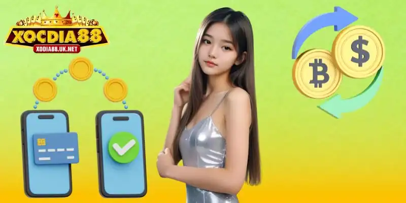 Xocdia88 hỗ trợ khách hàng với đa dạng phương thức nạp rút